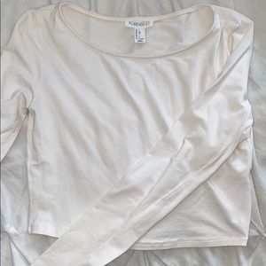 long sleeve crop top